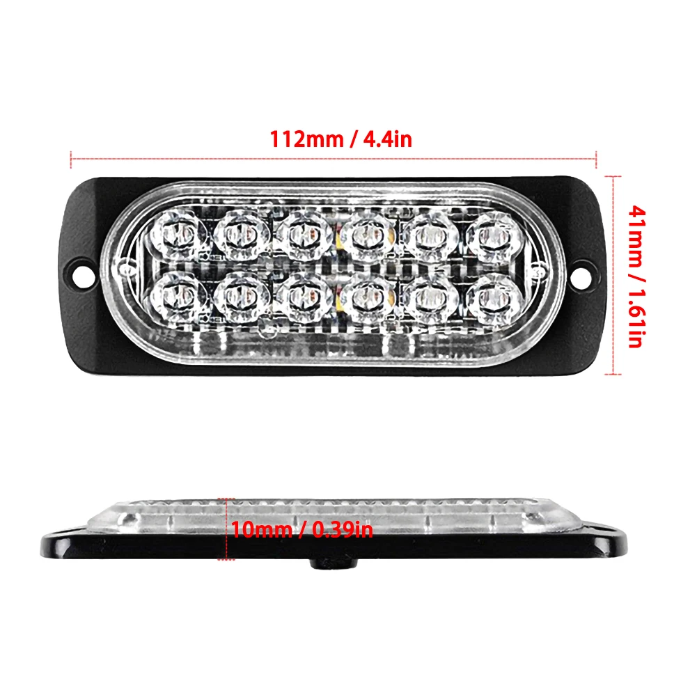 Фары для грузовиков постоянный ток 12 В красный светодиод 4 светодиодный 6/12