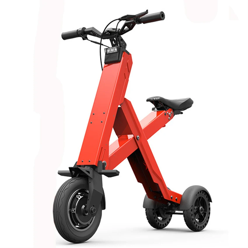XI-CROSS 50KM Foldable Electric Scooter Portable Mobility Adults Bicycle 10 inch Pneumatic Tire 36V12.5AH 300W | Спорт и развлечения