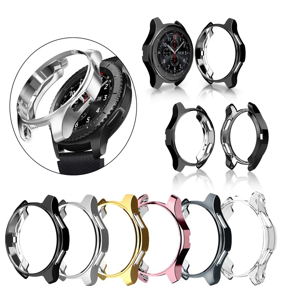 Мягкий ТПУ защитный чехол для samsung Galaxy Watch 42 мм 46 мм Смарт-часы защитный чехол для samsung gear S3 Frontier