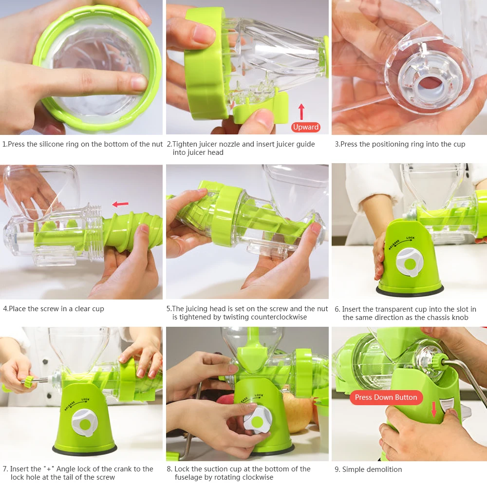 Ручная Соковыжималка многофункциональная Бытовая экстрактор свежих фруктов
