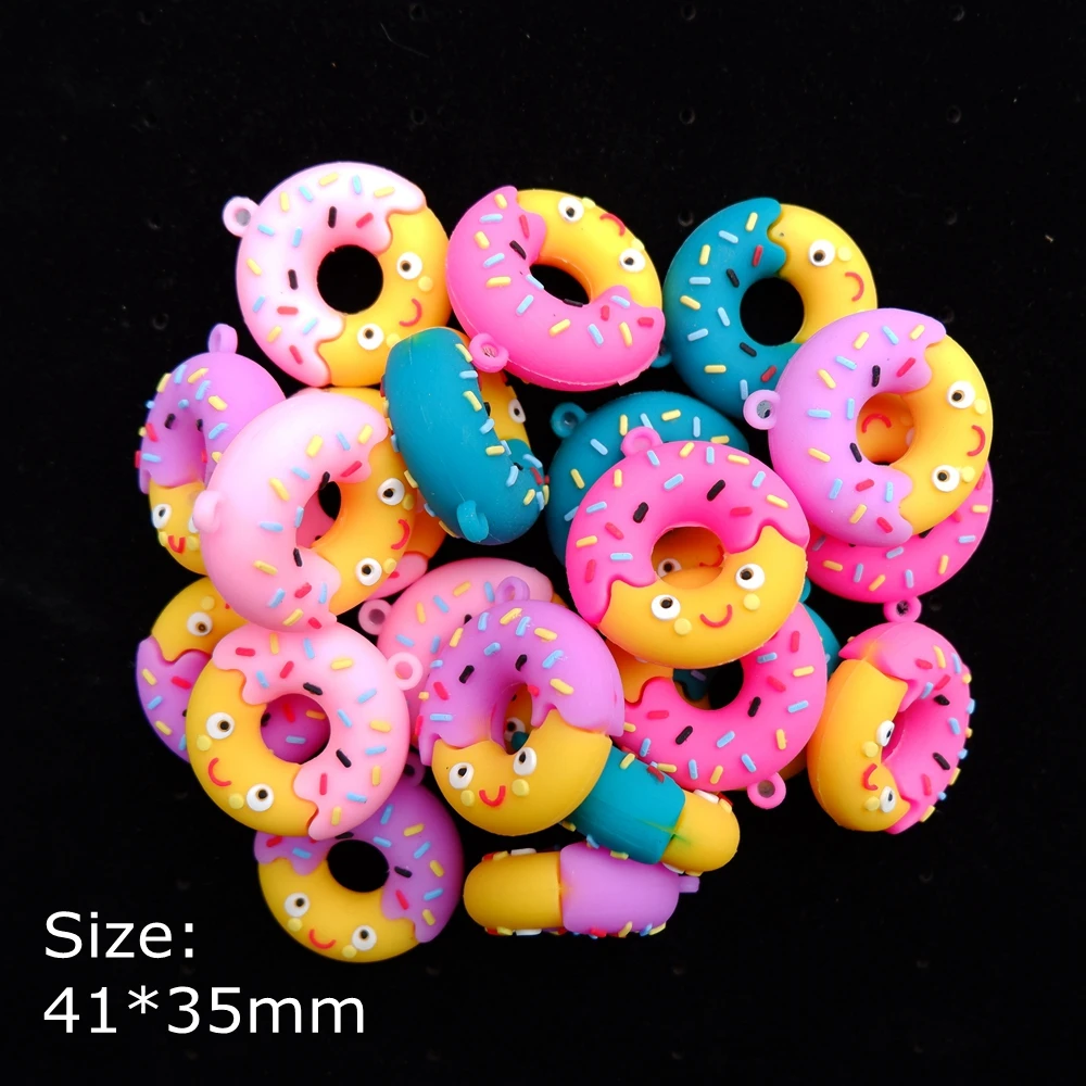 Милая смесь подвесок Кабошон из смолы для женских ожерелий и серег аксессуары