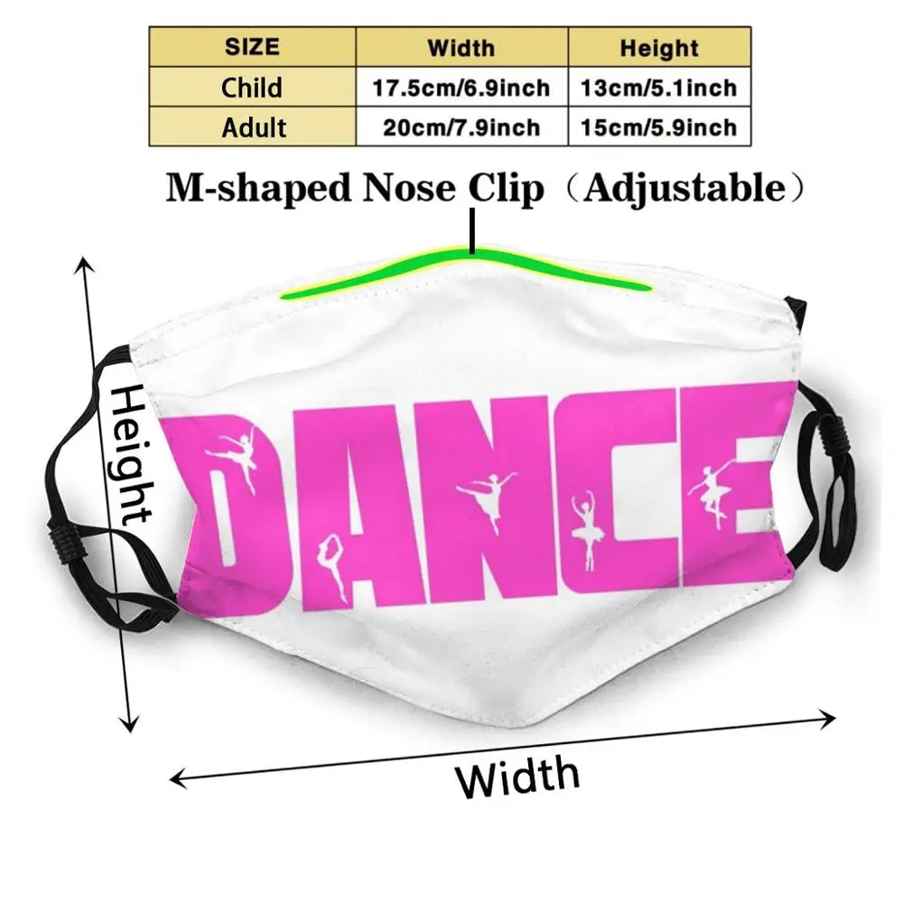 Для танцев танец розовой танцевальной тренировки дизайн пыле-одноразовая маска