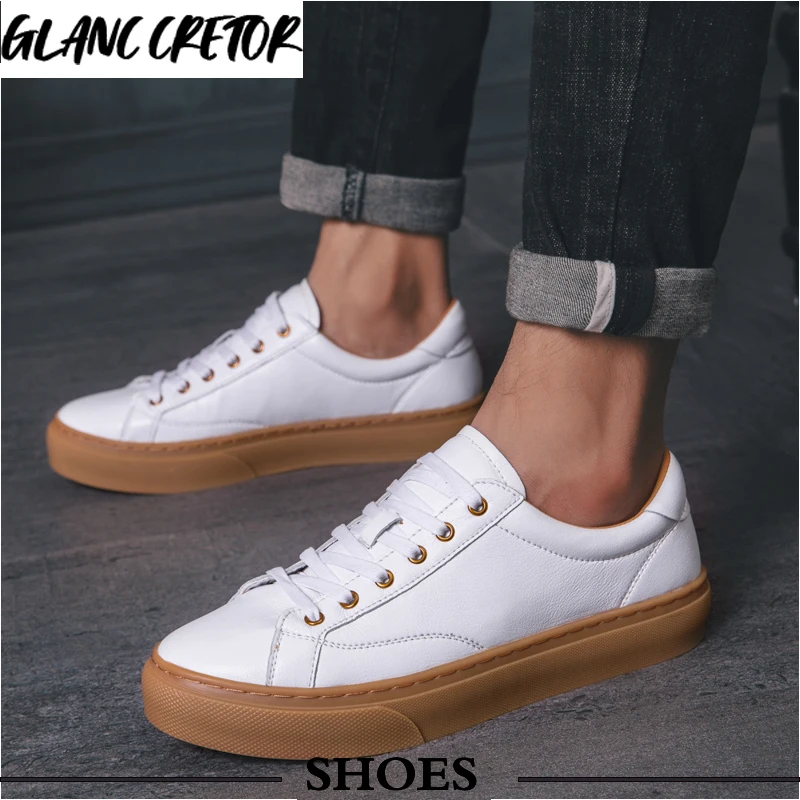 

Мужские летние туфли из натуральной кожи, на плоской подошве