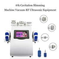 new function 6 in 1 machine with 40k ultrasonic liposuction cavitation 8 pads lipo laser