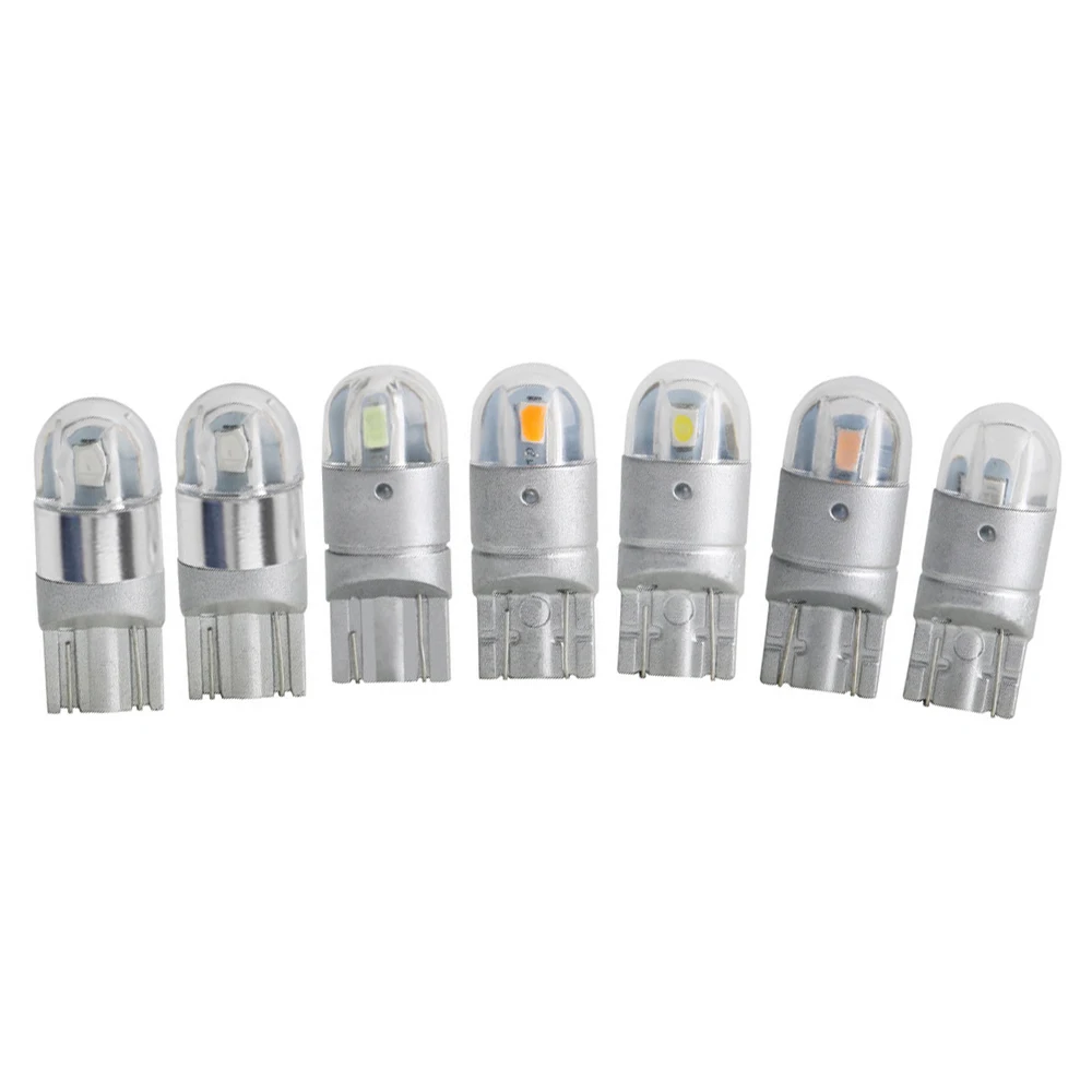 10 шт. автомобисветильник светодиодные лампы T10 2 SMD 3030 W5W WY5W 192 501 2SMD|Сигнальная