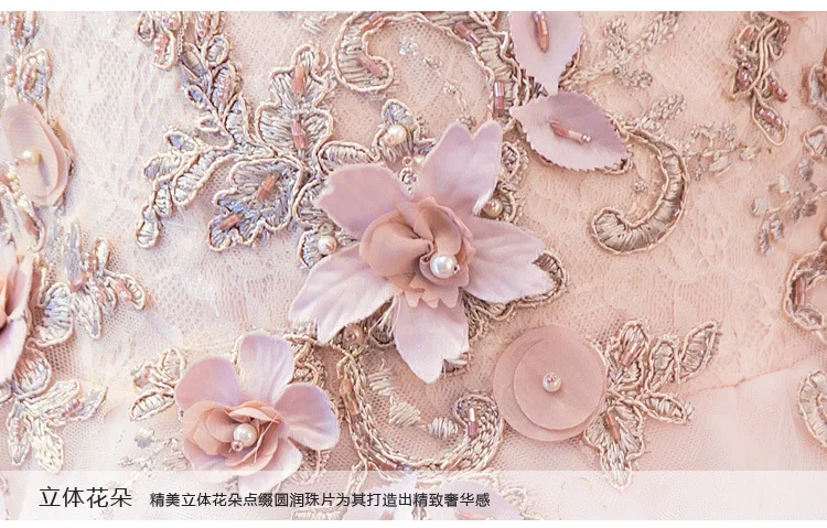 Детское розовое платье для выпускного вечера вечерние платья до щиколотки с