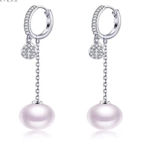 genuine 925 sterling silver 12mm pearl earrings korean earrings wedding aros mujer oreja orecchini silver 925 jewelry bizuteria
