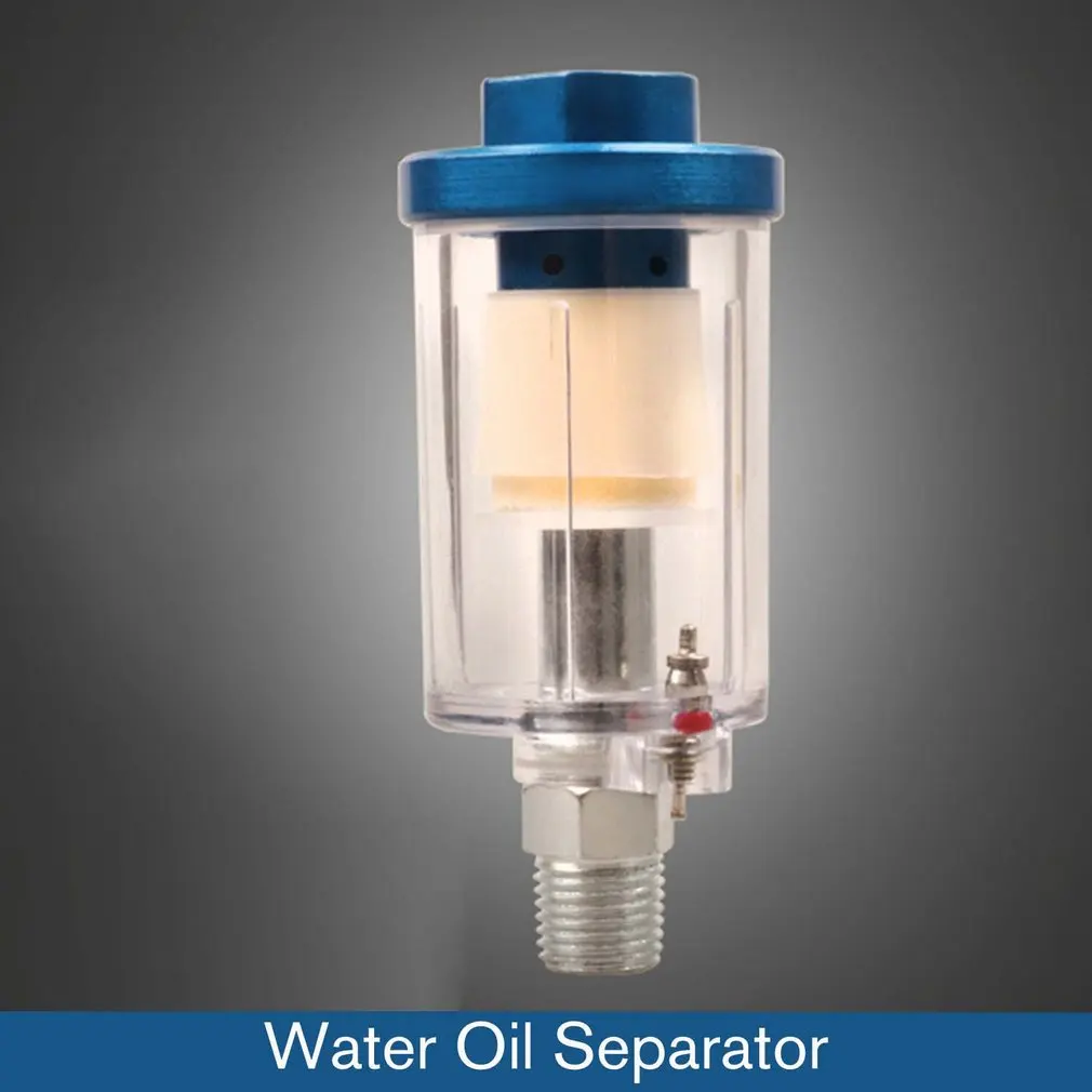 

Water Oil Separator Spray Inline Air Hose Filter Moisture Trap Paint Gun Pneumatic Tool Parts