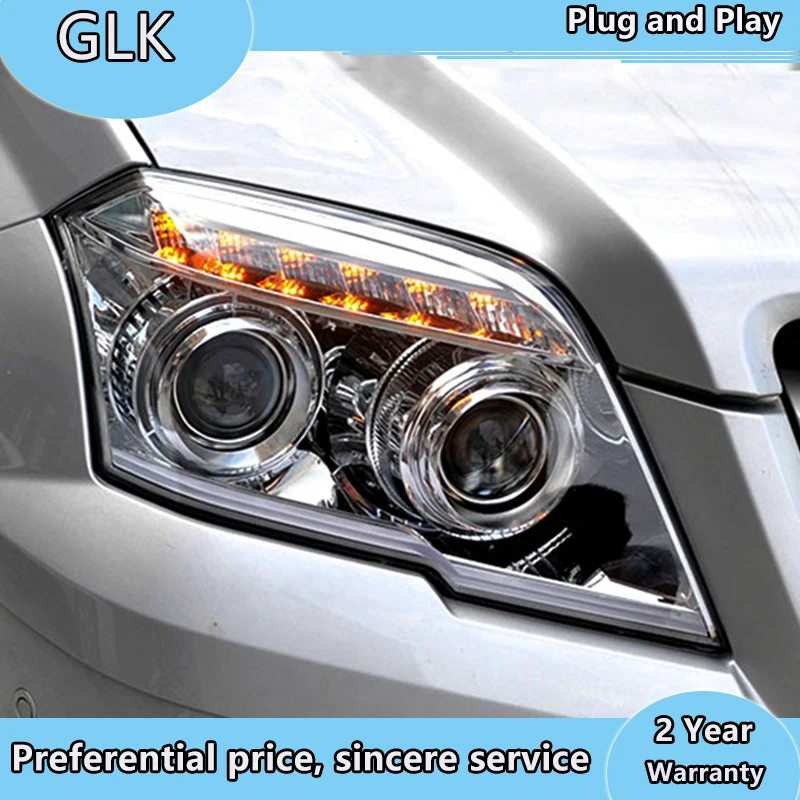Новый головной свет автомобильный Стайлинг для Benz glk класса фары 2018 2012 двойной