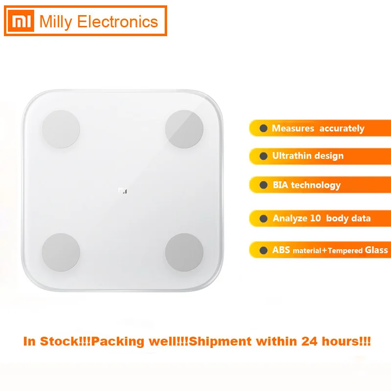 Xiaomi Smart Body Fat Scale 2 Bluetooth 5 0 приложение монитор СВЕТОДИОДНЫЙ дисплей цифровые весы