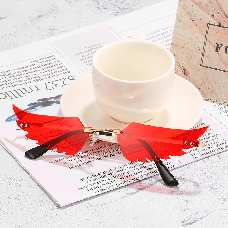 Солнцезащитные очки в форме крыла для мужчин и женщин винтажные модные