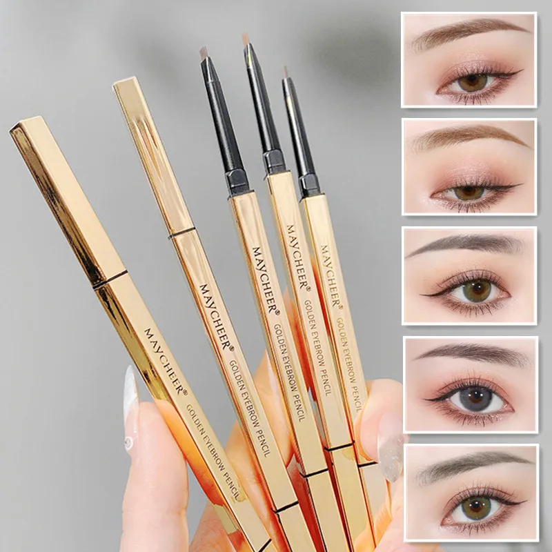 

[ 1 Pack]Eyebrow Pencil, Waterproof Eyebrow Makeup with Dual Ends, Professional Brow Enhancing Kit with Eyebrow Brush