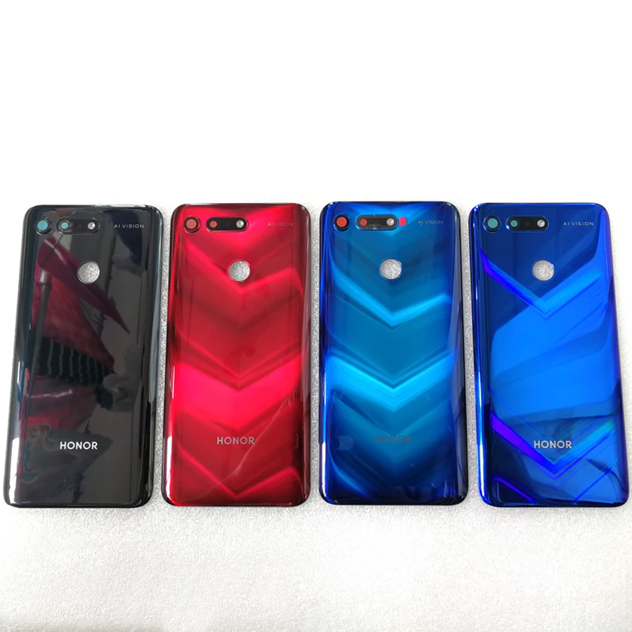 Оригинальный чехол для Huawei Honor View 20 Задняя стеклянная крышка аккумулятора задняя