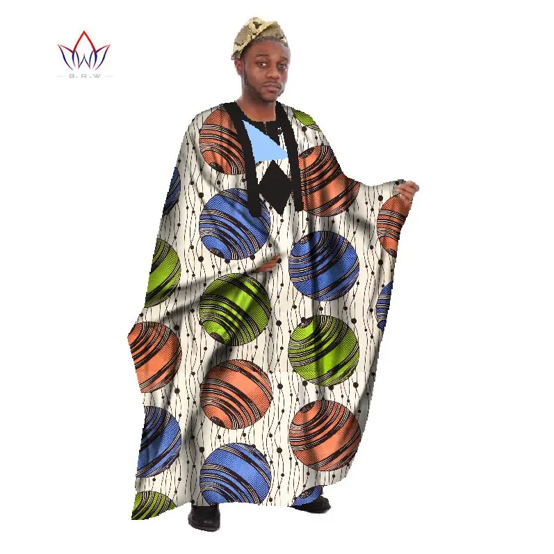 Мужская одежда в африканском стиле свободный халат с длинным рукавом Дашики