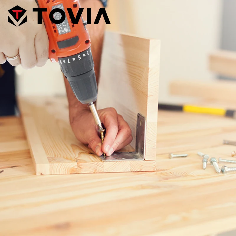 

TOVIA 20V Electric Drill 35NM Cordless Screwdriver Drill Lithium-ion 2000mAh Battery Electric Power Drill DIY Repairs