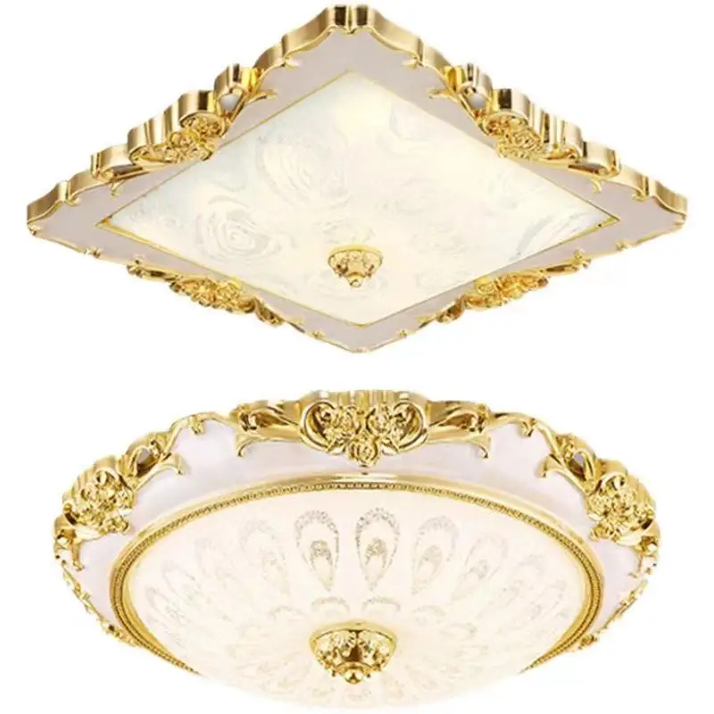 

European style luxury led ceiling lamp gold / Silver Chandelier for corridor, porch, apartment bedroom and study decoration