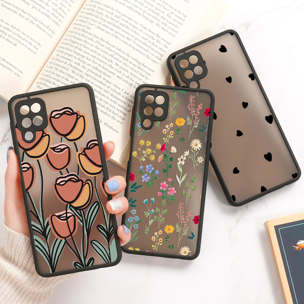 Чехол A50 для Samsung A51 матовые жесткие чехлы чехол Galaxy A32 A12 A71 A72 A21S A52S 5G A70 A33 A53 S22 Ultra S21
