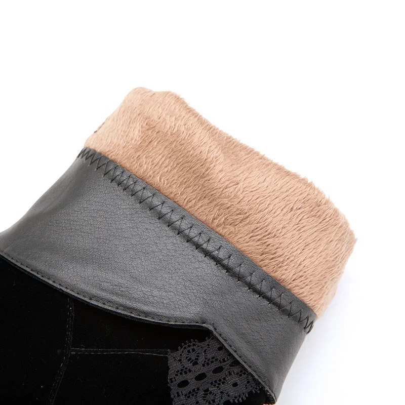 

MoonMeek 2020 new ankle boots for women round toe slip on autumn winter boots casual Internal elevation women boots big size