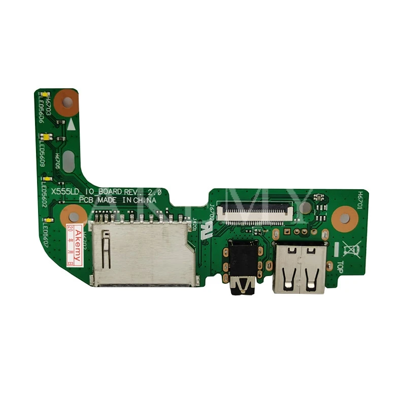 Новый оригинальный с кабелем для For Asus X555 X555L X555LD X555LD_IO USB аудио кард-ридер плата REV: