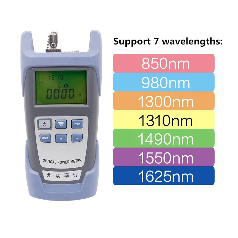 

1 Set New 2 In 1 FTTH Fiber Optic Tool Kit King-60S Optical Power Meter -70 To+10dBm