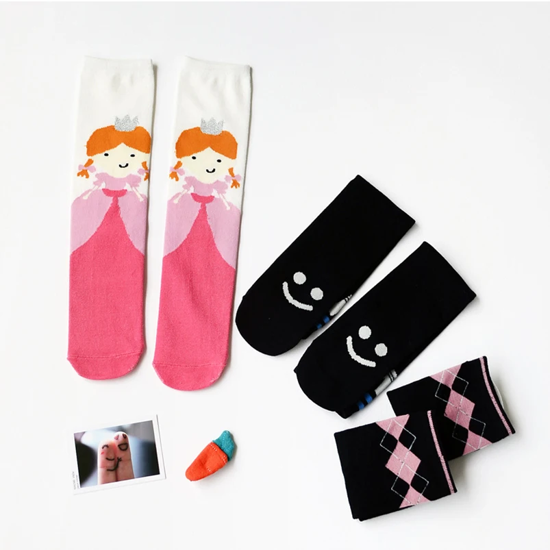 Мягкие дышащие носки для девочек от 2 до 7 лет новые летние Хлопковые гольфы