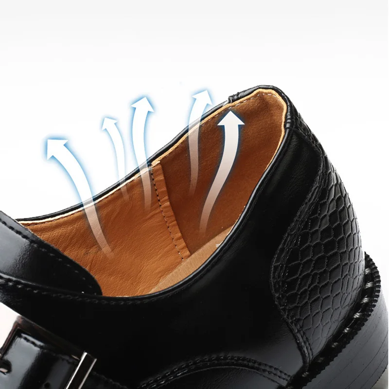 

Brand Classic Crocodile Pattern Men's Business Dress Shoes Handmade Men Formal Pointed Leather Shoes Quality Men's Shoes 39-48