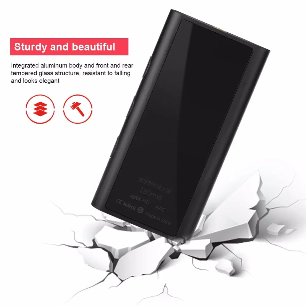 Портативный Bluetooth 5,0 усилитель для наушников CSR8675 24bit HiFi аудио усилитель хорошее качество звука крепкий и красивый