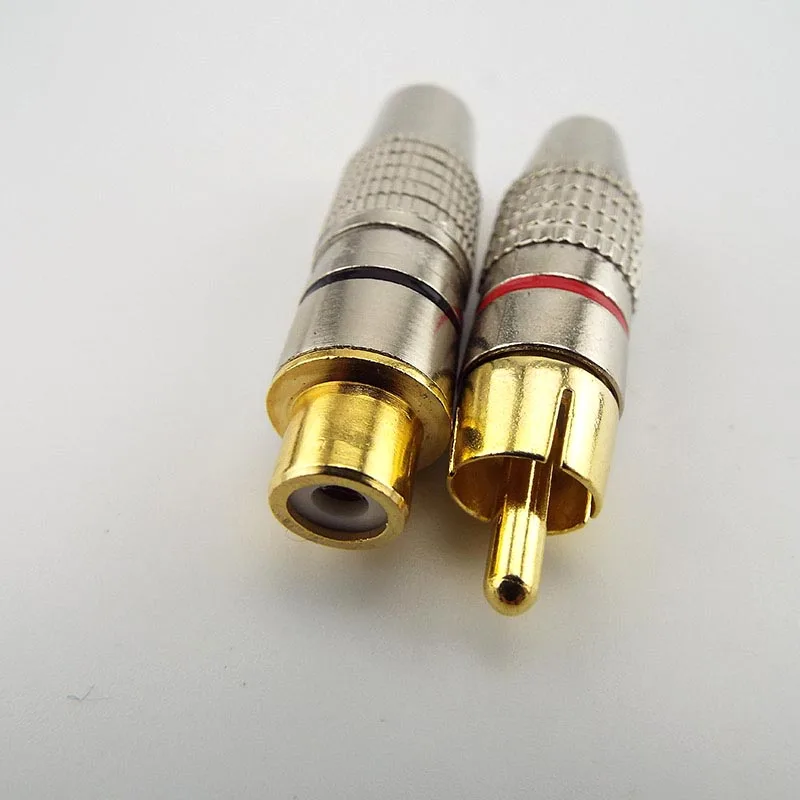 

Gold Plated RCA Male Female Jack Plug Connector Audio Video Adapter Rca Female Male Convertor for Coaxial Cable Electrical