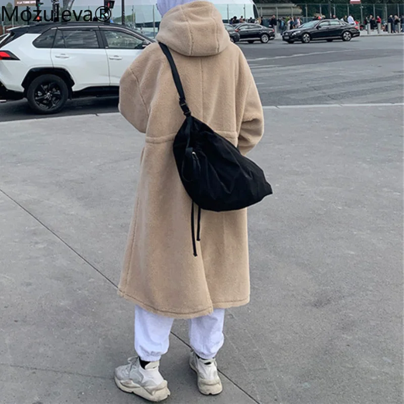 Женское длинное пальто из искусственного меха на осень/зиму | Женская одежда