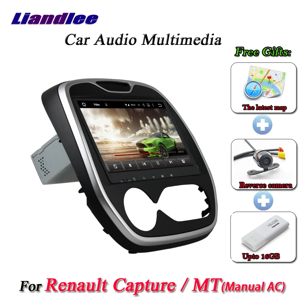 

Liandlee Car Android System For Renault Capture / MT Manual AC Radio BT GPS Navi MAP Navigation Screen Multimedia NO DVD Player