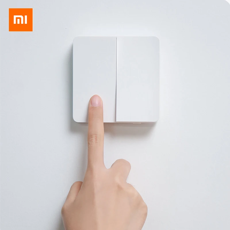 Оригинальный настенный выключатель Xiaomi Mijia совместимый с традиционными умными
