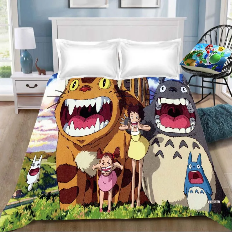 13 Тоторо аниме печать простыня Vegeta Хаяо Миядзаки Tonari No Totoro детская комната Простыня Постельное белье(без наволочки - Цвет: 13