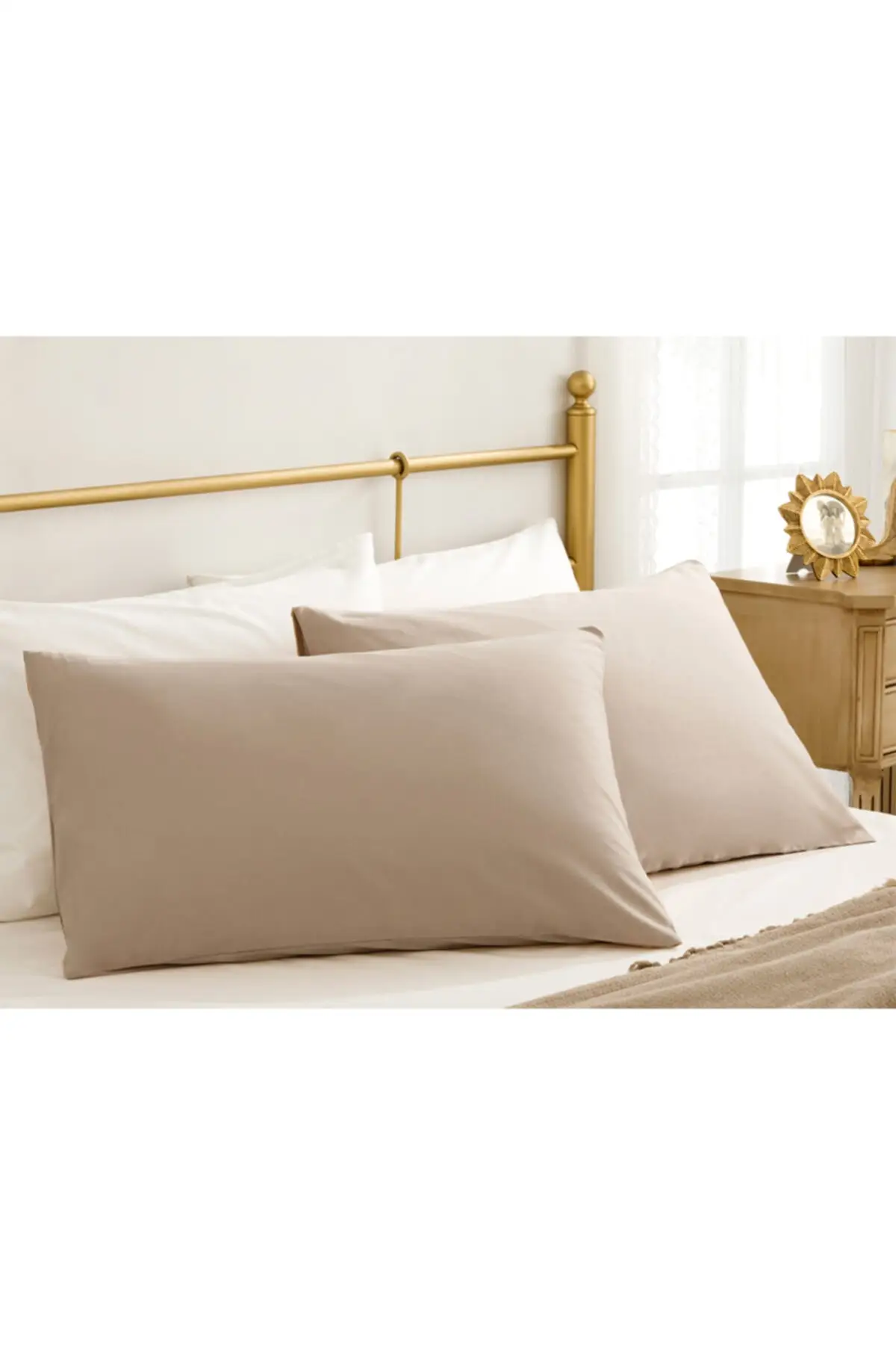 

Plain Cotton 2'li Pillow Case 50x70 Cm Coffee Foam Kahverengi
