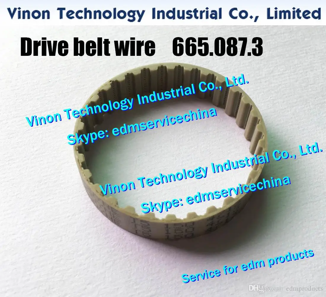 

(2pcs) 665.087.3 edm Drive belt wire A352 for Agie AC120-AC370,AC150 HSS-AC370 HSS,100D,200D,300D 665.087, 6650873 Timing belt