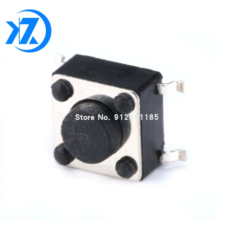 100 шт. микропереключатель панель PCB Мгновенный Такт Мини кнопочный переключатель