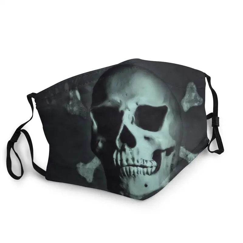 

Jolly Roger Washable Face Mask Unisex Adult Pirate Skull Anti Haze Dustproof Protection Cover Respirator Mouth Muffle