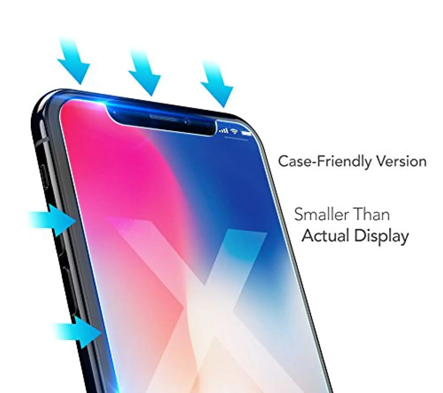 2шт 9H 2.5D Закаленное стекло для iPhone XS Max X 7 8 6 6S Plus 5 5S 5C SE чехол экрана XR защитное |