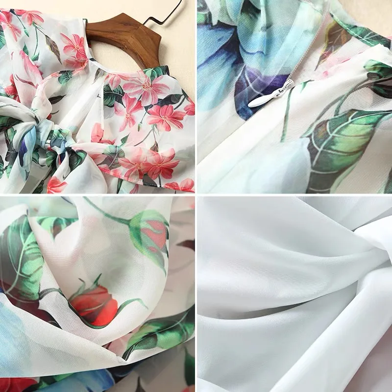 Женское винтажное платье с цветочным принтом и рукавом-фонариком - купить по