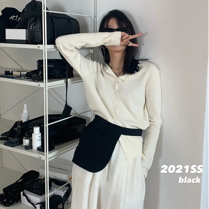 

2021 The New Soft Knitted Cardigan Female Korean Version of The Round Collar Shows A Thin Temperament and Gentle Woolen Coat