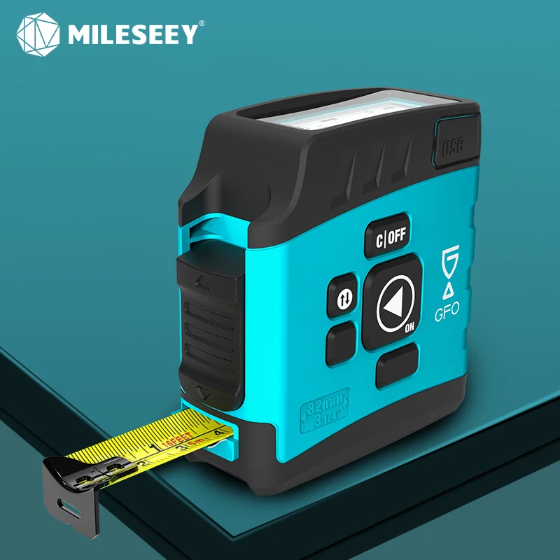 MiLESEEY 2 в 1 цифровая измерительная лента для чтения DT20 5m Bluetooth перезаряжаемая