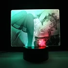 Аниме-фигурка, двухцветная лампа, милая девочка для детской спальни, Декор, подарок на день рождения, Красочный ночник манга, двухцветная светодиодсветодиодный настольная лампа