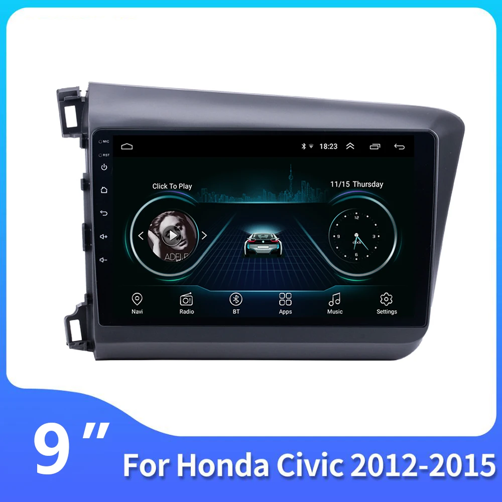 9 &quotAndroid 1 автомобильный Радио авто мультимедиа видео плеер для Honda Civic 2012 2015 GPS