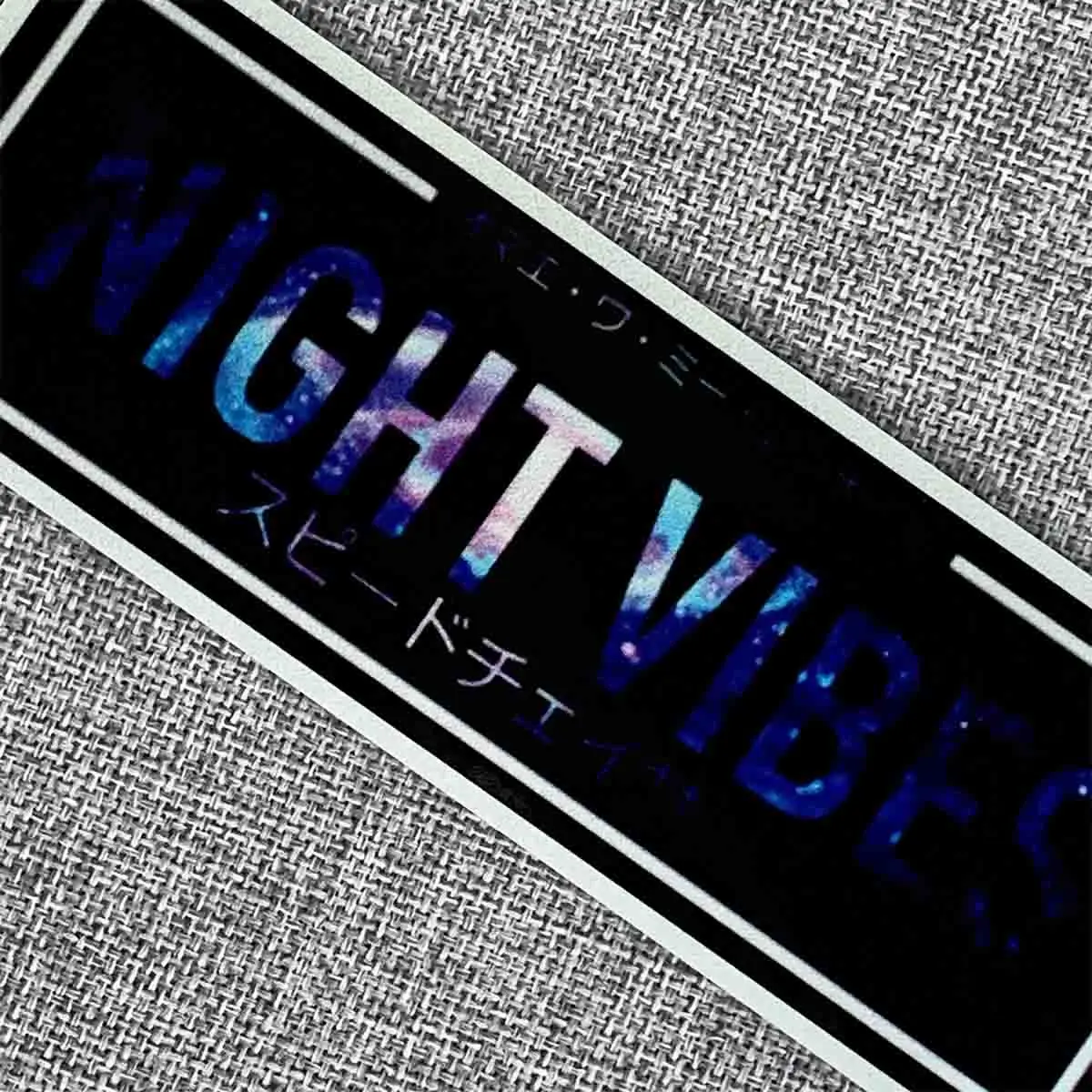 Светоотражающая Автомобильная наклейка JDM Night Vibes для стайлинга лобового стекла и