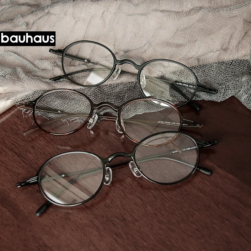 2359 bauhaus дешевые круглые тонкие оправы для очков унисекс