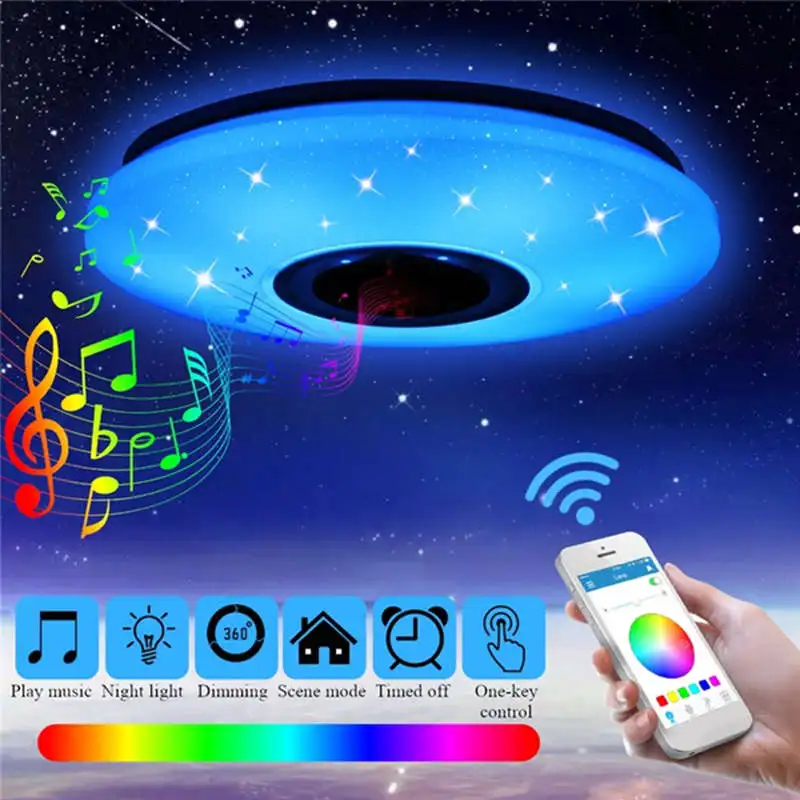 BMBY 36W Rgb заподлицо круглый Звездный светильник музыкальный светодиодный