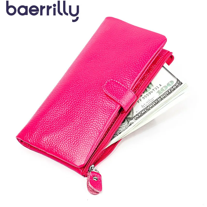 

Rfid Blocking Women Wallet Genuine Leather Ladies Long Wallet Womens Wallets And Purses Coin Purse Girl Clutch Bag Cartera Mujer