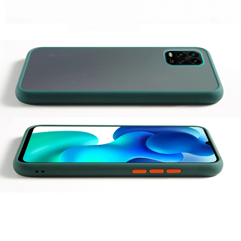 Чехол для Xiaomi Mi 10 lite Youth 5G Note Lite противоударный Жесткий ПК Задняя Крышка