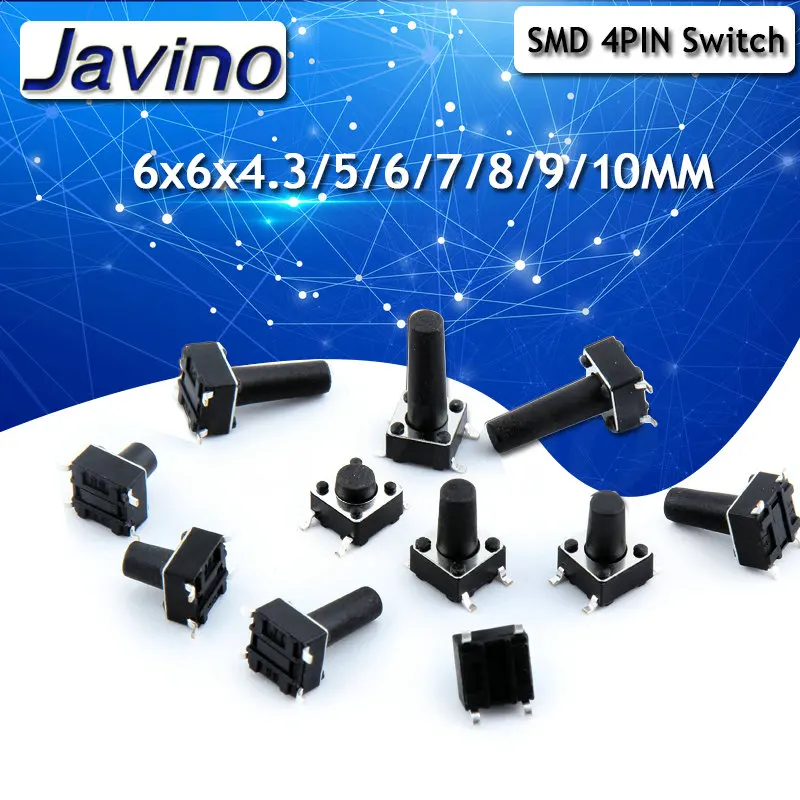 

SMD 4PIN микротактовые переключатели 20 шт