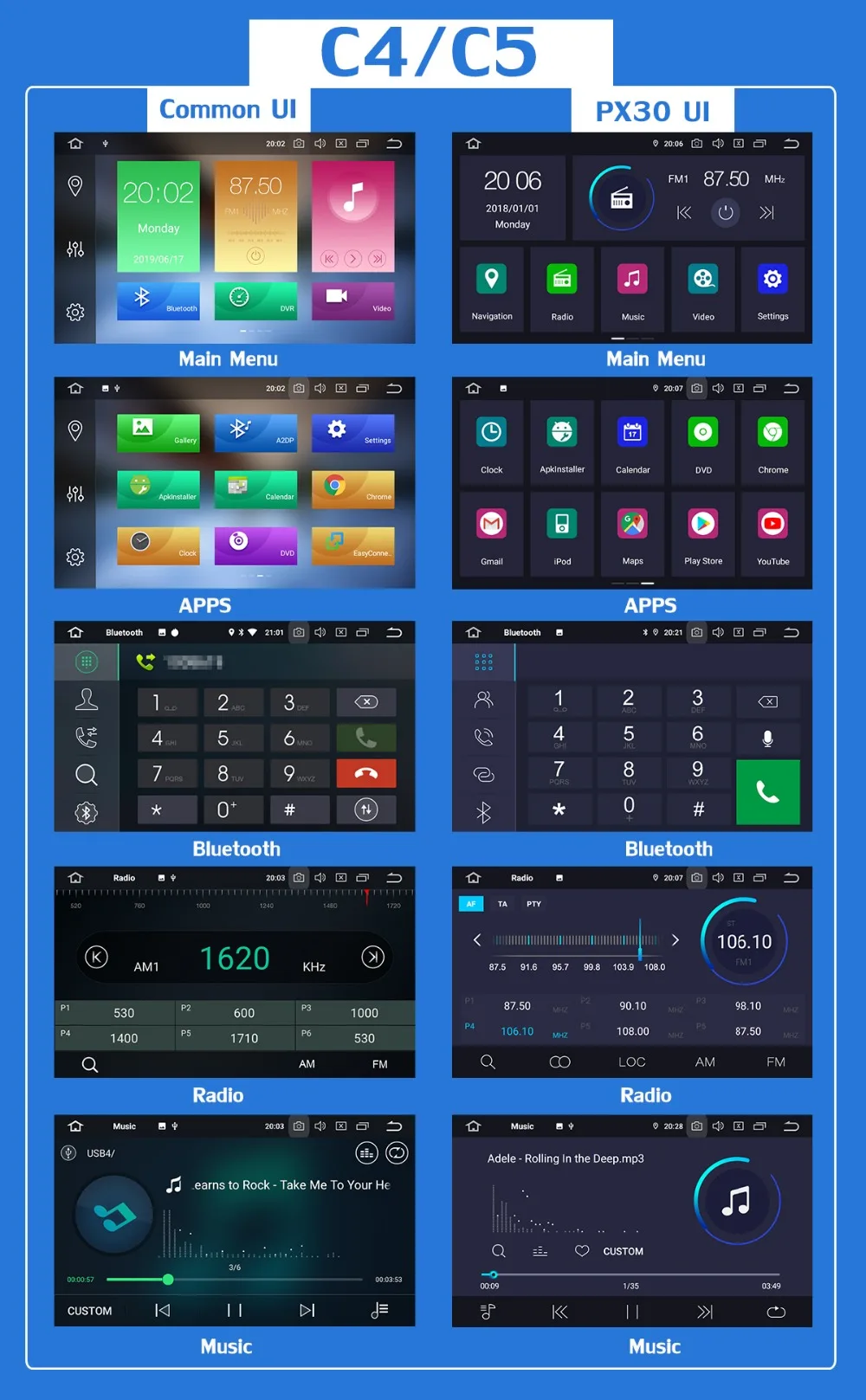 " PX6 4 Гб+ 64 ГБ Android 9,0 Автомобильный мультимедийный dvd-радио GPS для Toyota RAV4 для Toyota Previa RAV 4 2012 2013 DSP CarPlay