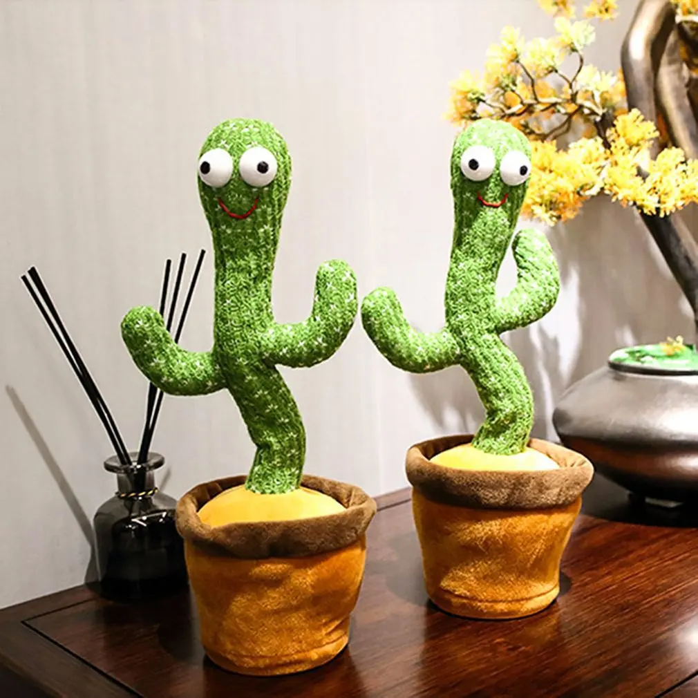 

Cute Funny Electric Twisting Electronic Dancing Enchanting Cactus Toy Children Gift Dancing Cactus Plush Toys